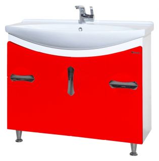 Тумба под раковину Bellezza Лагуна 105см красный 00000001371